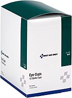 First Aid Only - 7-110 Sterile Eye Cups, 10 Per Box