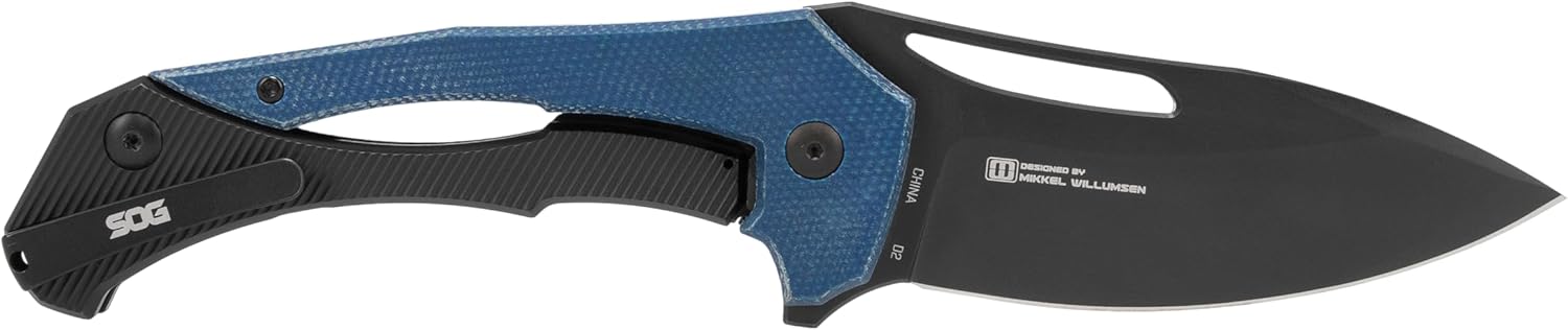 SOG Bulwark Folding Knife, D2 Steel PVD Finish, Micarta Handle