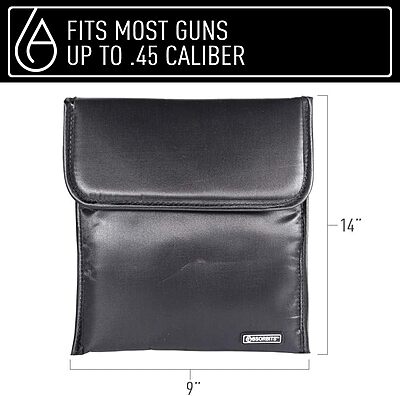 BONE-DRI Rust Prevention Gun & Ammo Bag - Moisture Absorbing Gun Bag for Handguns