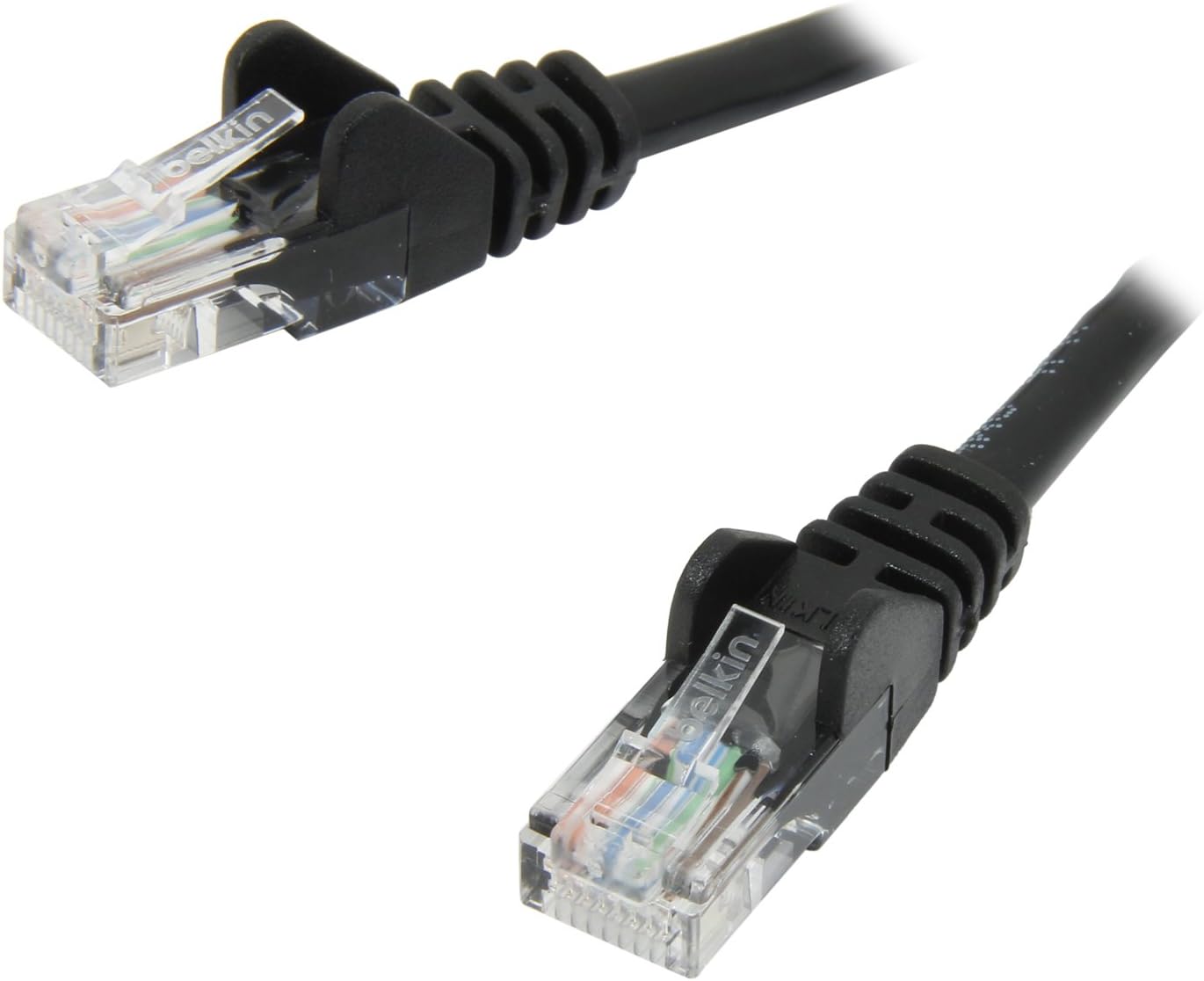 Belkin Cat5e Patch Cable - RJ-45 Male Network - RJ-45 Male Network - 2ft - Black