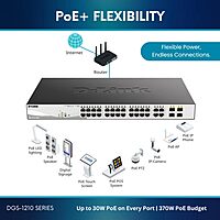 D-Link DGS-1210 Series Gigabit Smart Managed PoE+ Switches