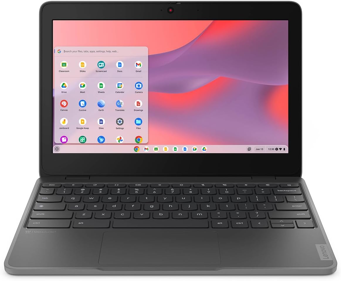 Lenovo 100e Chromebook Gen 4 83G80000US 11.6" Touchscreen Chromebook - HD - Intel N-Series N100-4 GB - 32 GB Flash Memory