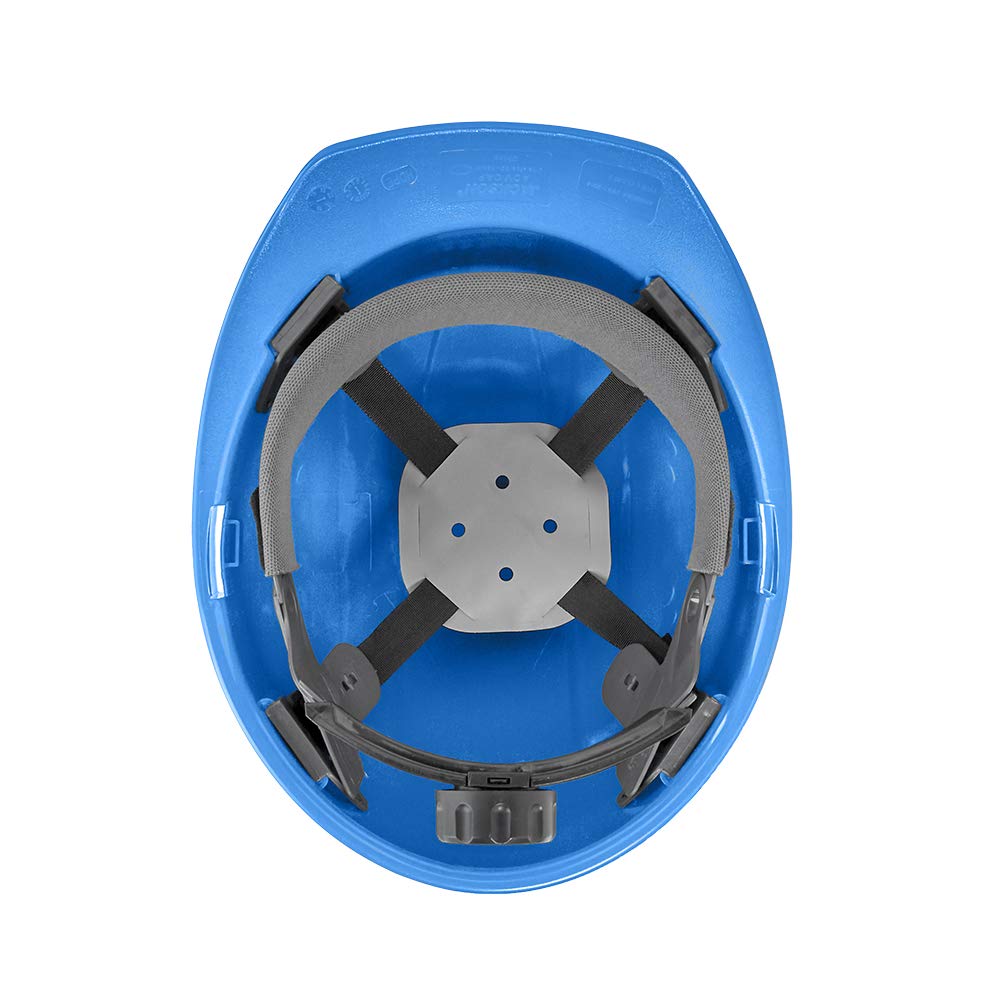 Jackson Safety Advantage Front Brim Hard Hat, Non-Vented, 4-pt. Ratchet Suspension, Blue, 20202
