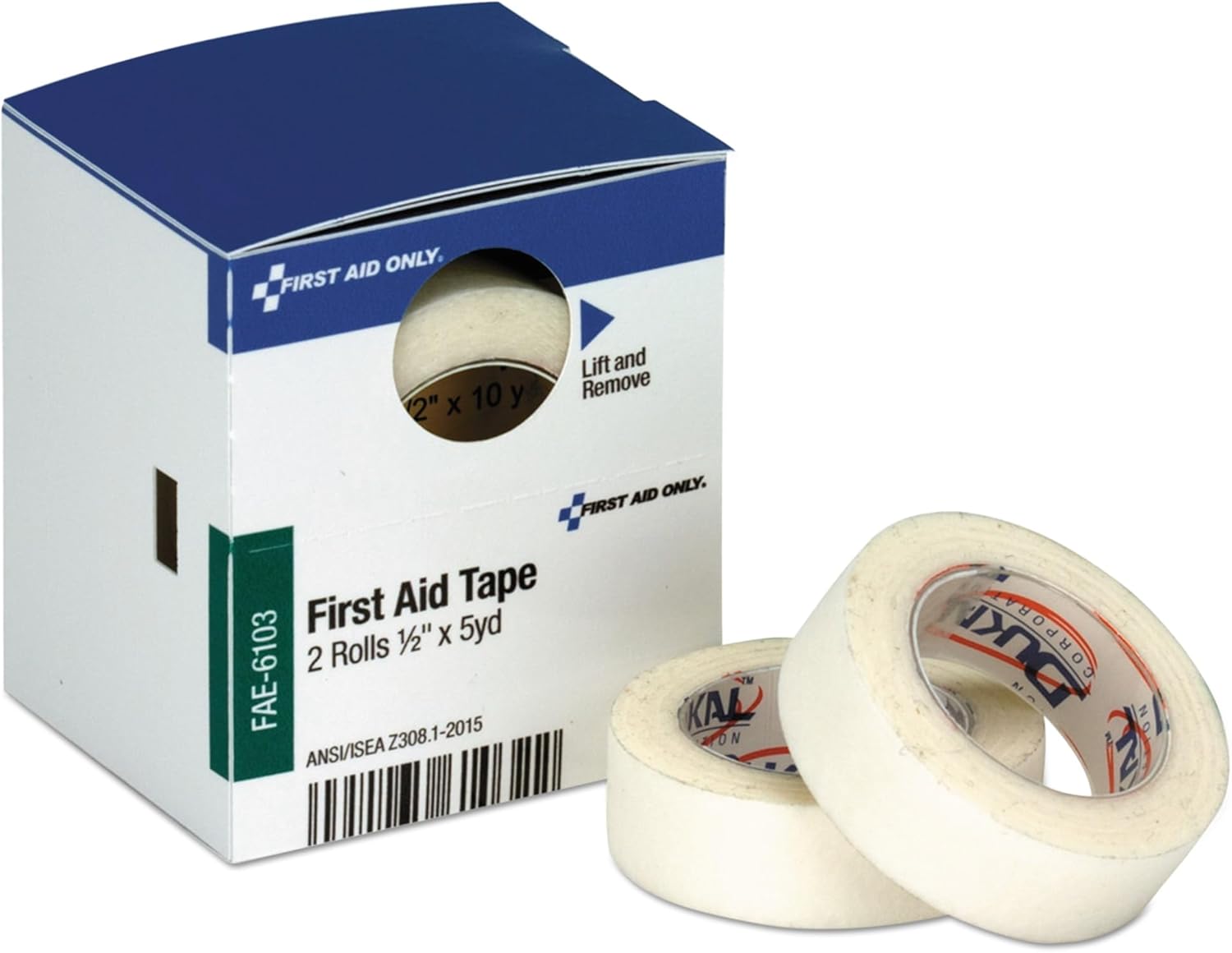 First Aid Only First Aid Tape Refill for SmartCompliance General Business Cabinets, 1/2" x 5 Yd., Box of 2 Rolls