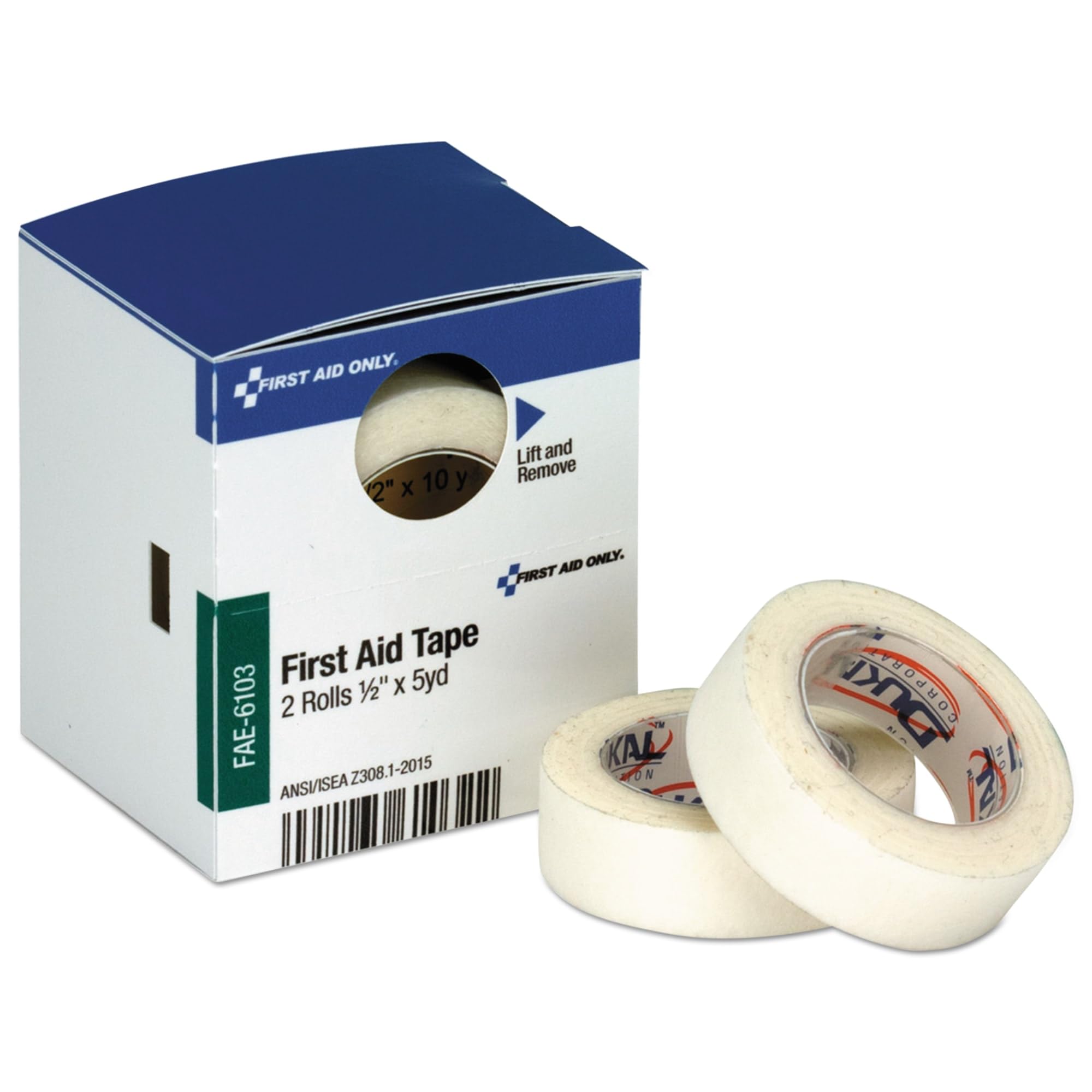 First Aid Only First Aid Tape Refill for SmartCompliance General Business Cabinets, 1/2" x 5 Yd., Box of 2 Rolls