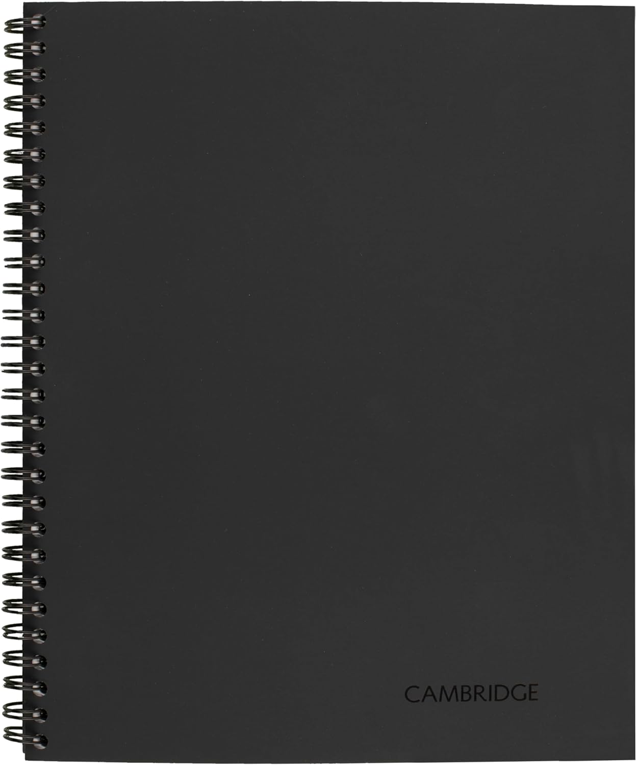 Cambridge Notebook, Business Notebook, 6-5/8" x 9-1/2", 80 Sheets, Legal Ruled, Flexible Cover, Wirebound, Gray (06672)
