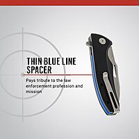 ASP Police Duty Knife (PDK) Slim Folder, AUS-8 Drop Point Folding Knife