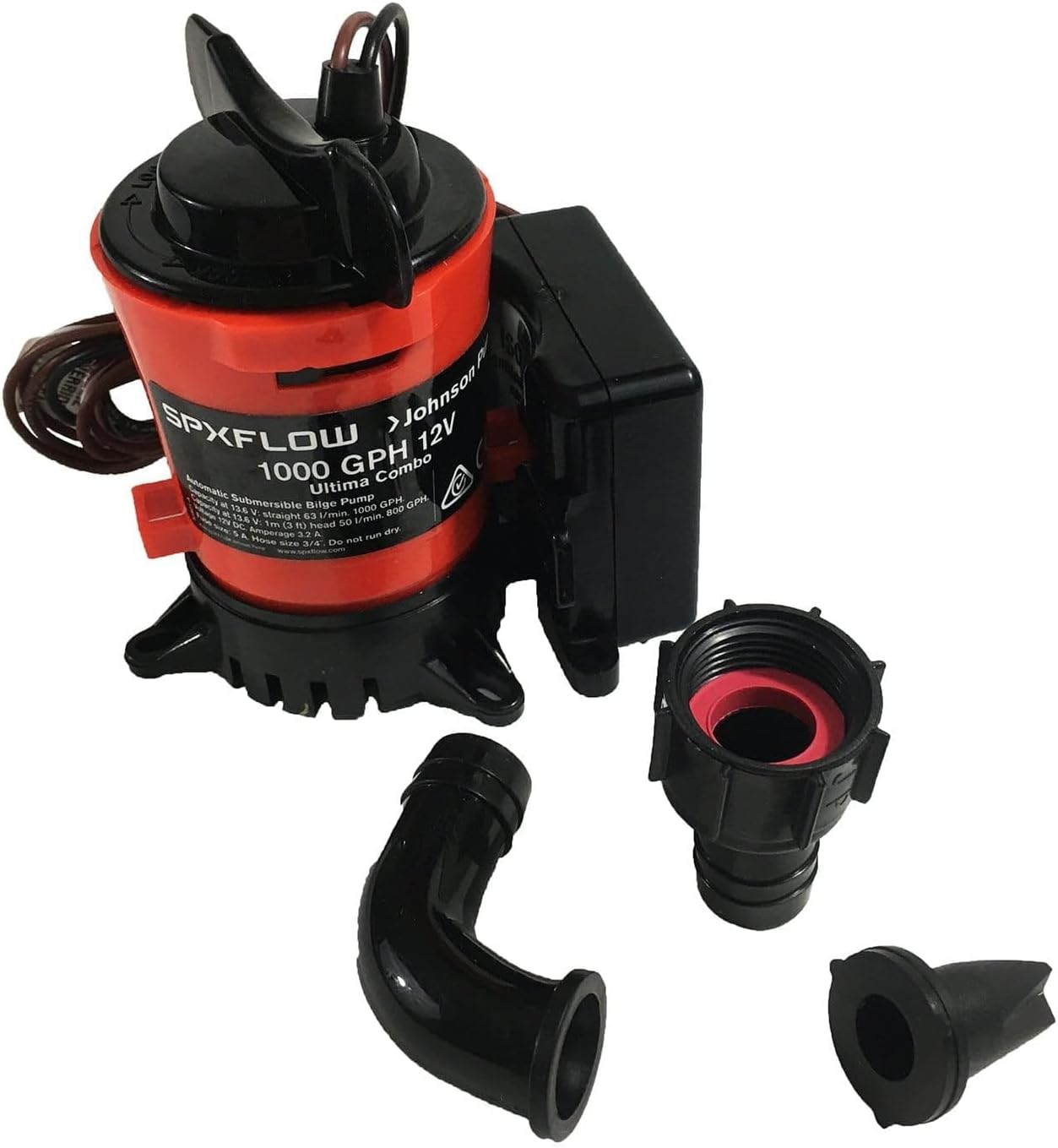 Johnson Pump Ultima Combo Bilge Pump 1000 GPH 3/4" Dura-Port