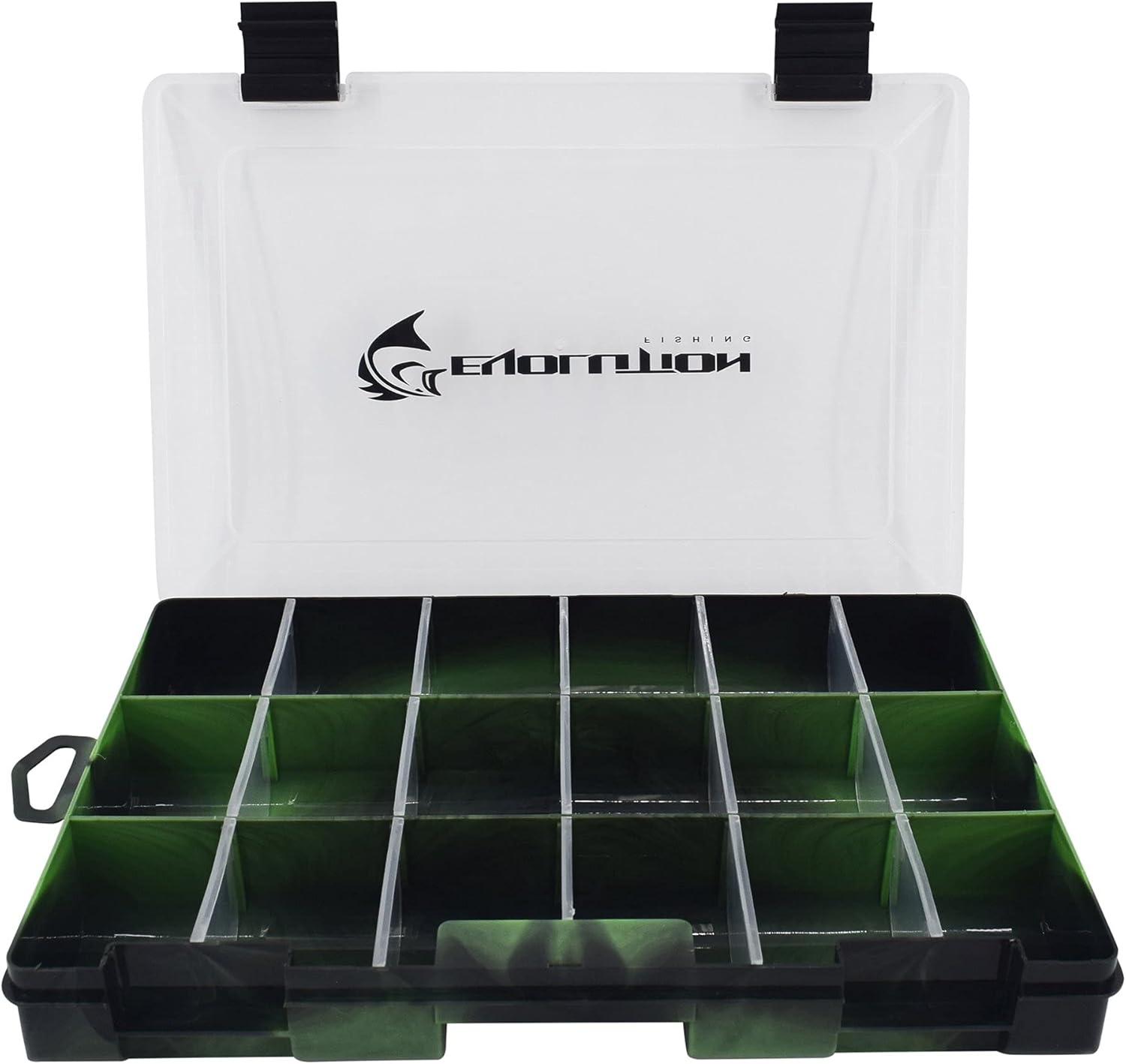 Evolution Outdoor 3600 Drift Series Fishing Tackle Tray – Colored Tackle Box Organizer with Removable - 2 Latch Closure