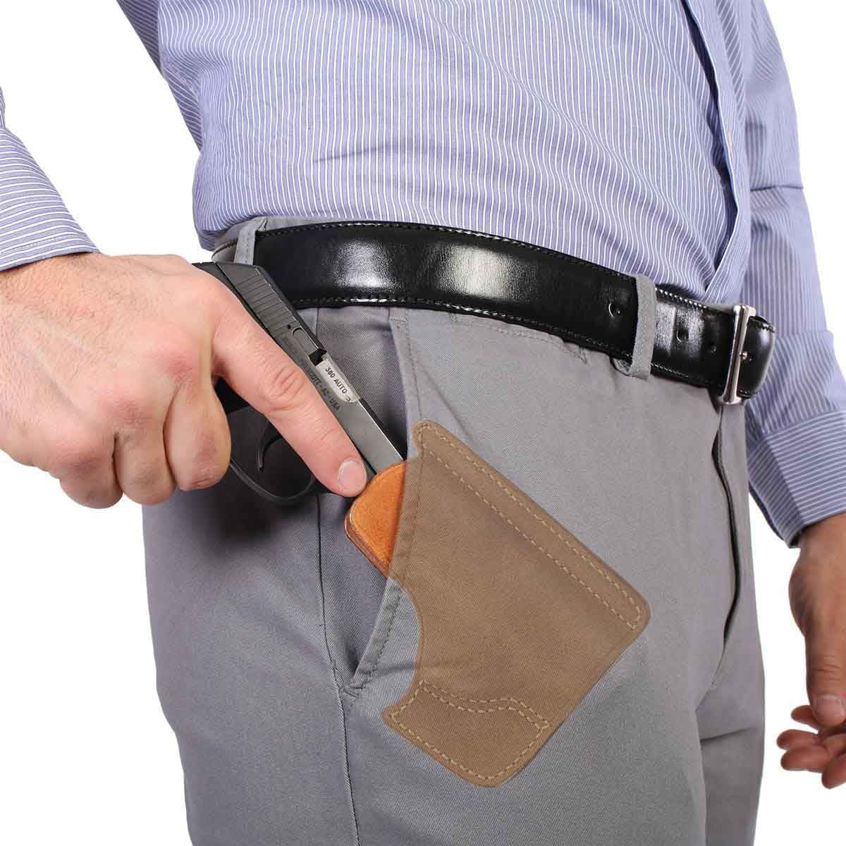 GALCO Front Pocket Horsehide Holster - Premium Ambidextrous Pocket Holster