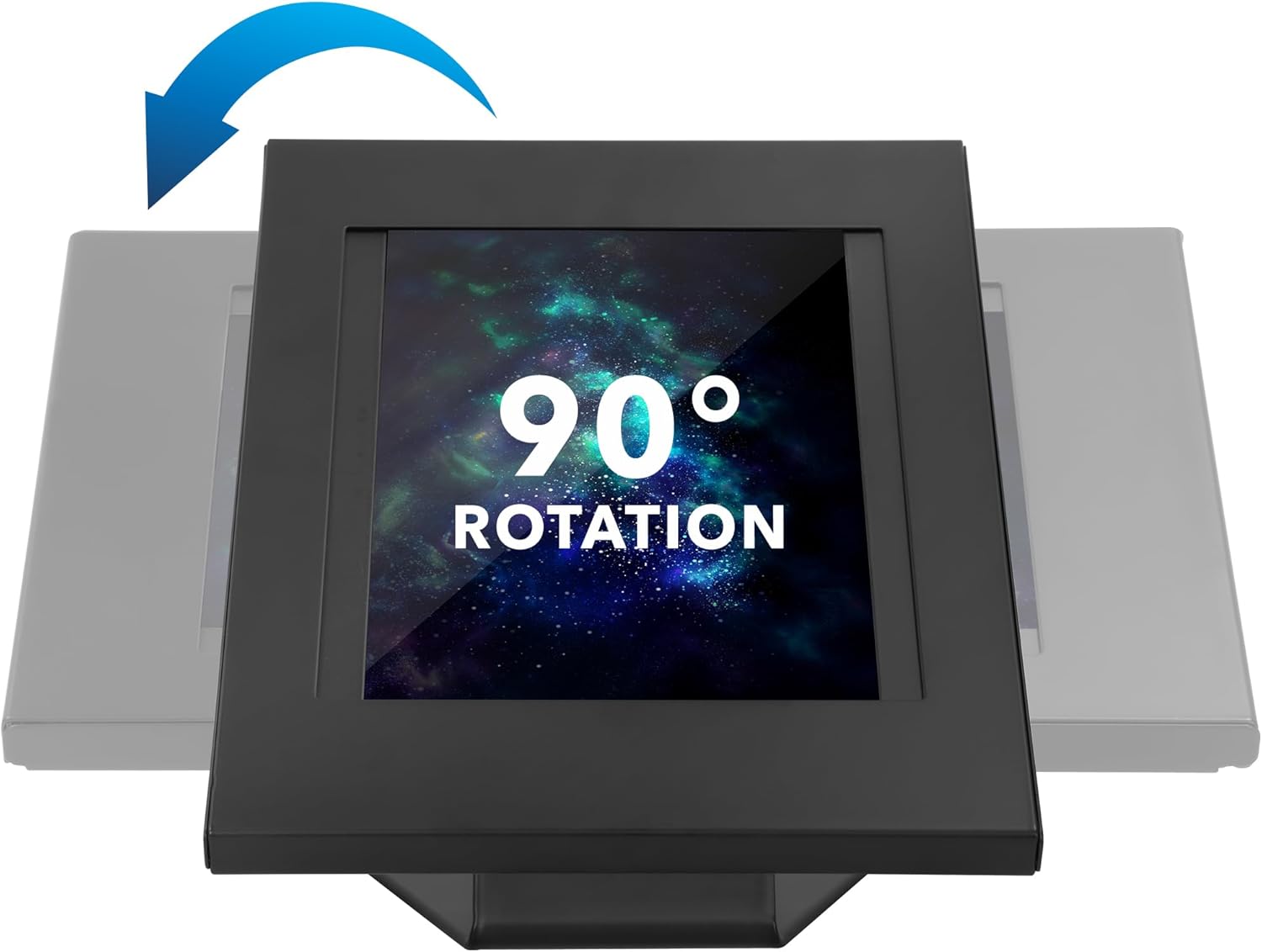 Mount-It! Anti-Theft Tablet Kiosk, Locking Tablet Enclosure with Counter Top and Wall Mount Base