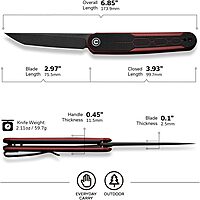 CIVIVI KwaiQ Pocket Knife C23015 3" Folding EDC Knife