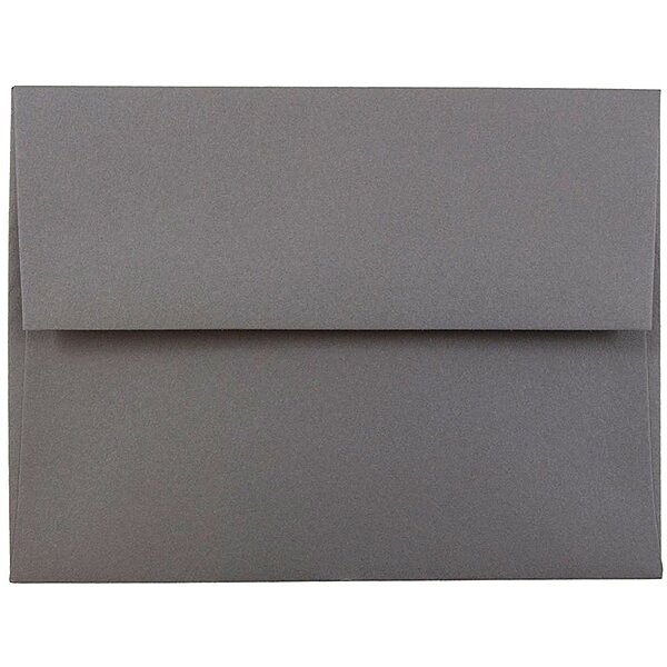 JAM PAPER Premium Dark Gray Invitation and Business Envelopes
