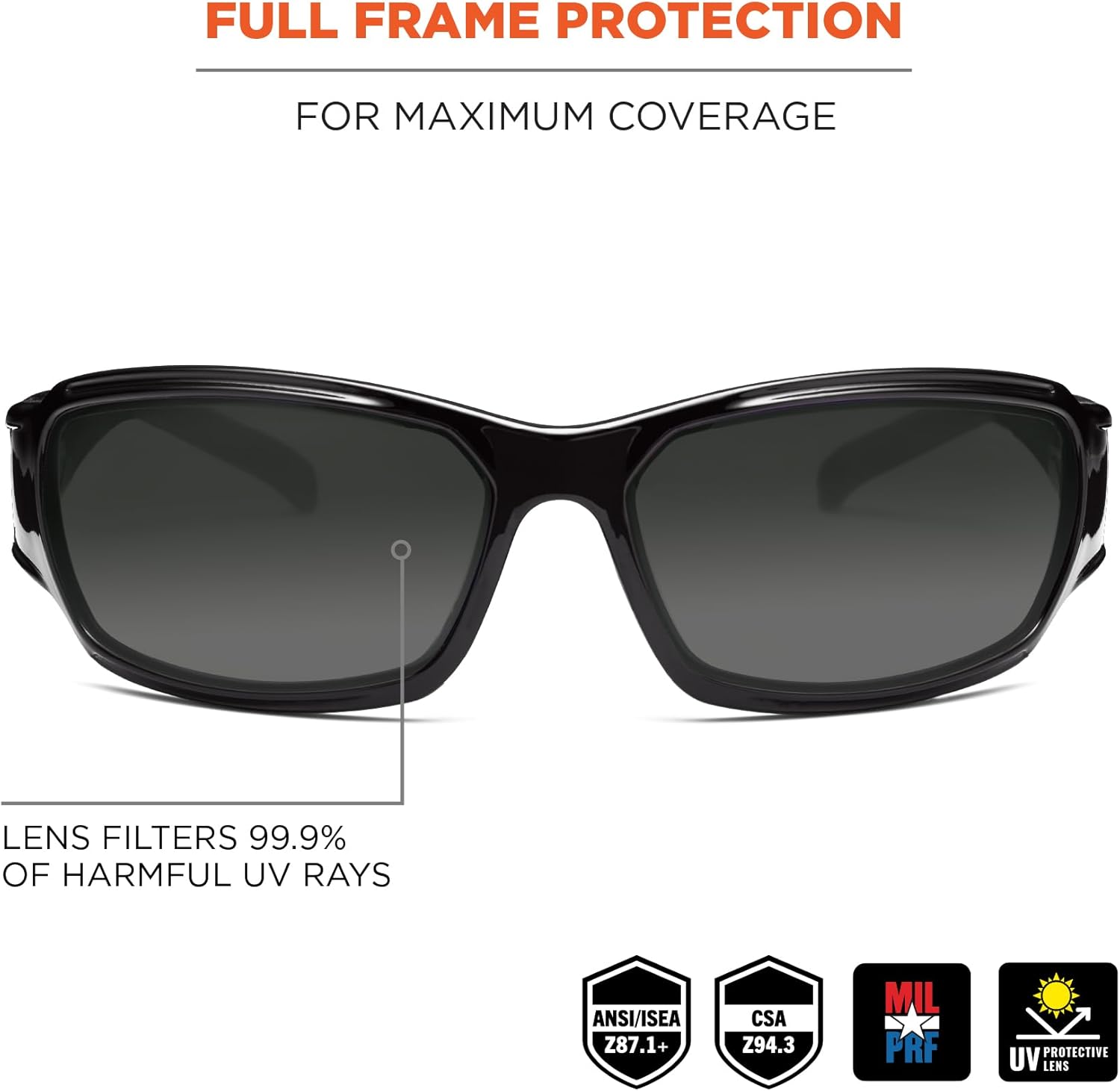 ERGODYNE Skullerz THOR Anti-Fog Safety Glasses