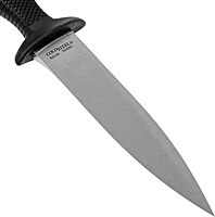 COLD STEEL COUNTER TAC I 5" Japanese AUS8A w/ Stonewash Finish Spear Point Fixed Blade Multi-Purpose Tactical Game Hunting Boot Knife, 4-1/2" Kray-Ex Handle, Weather-Resistant Secure-Ex Sheath