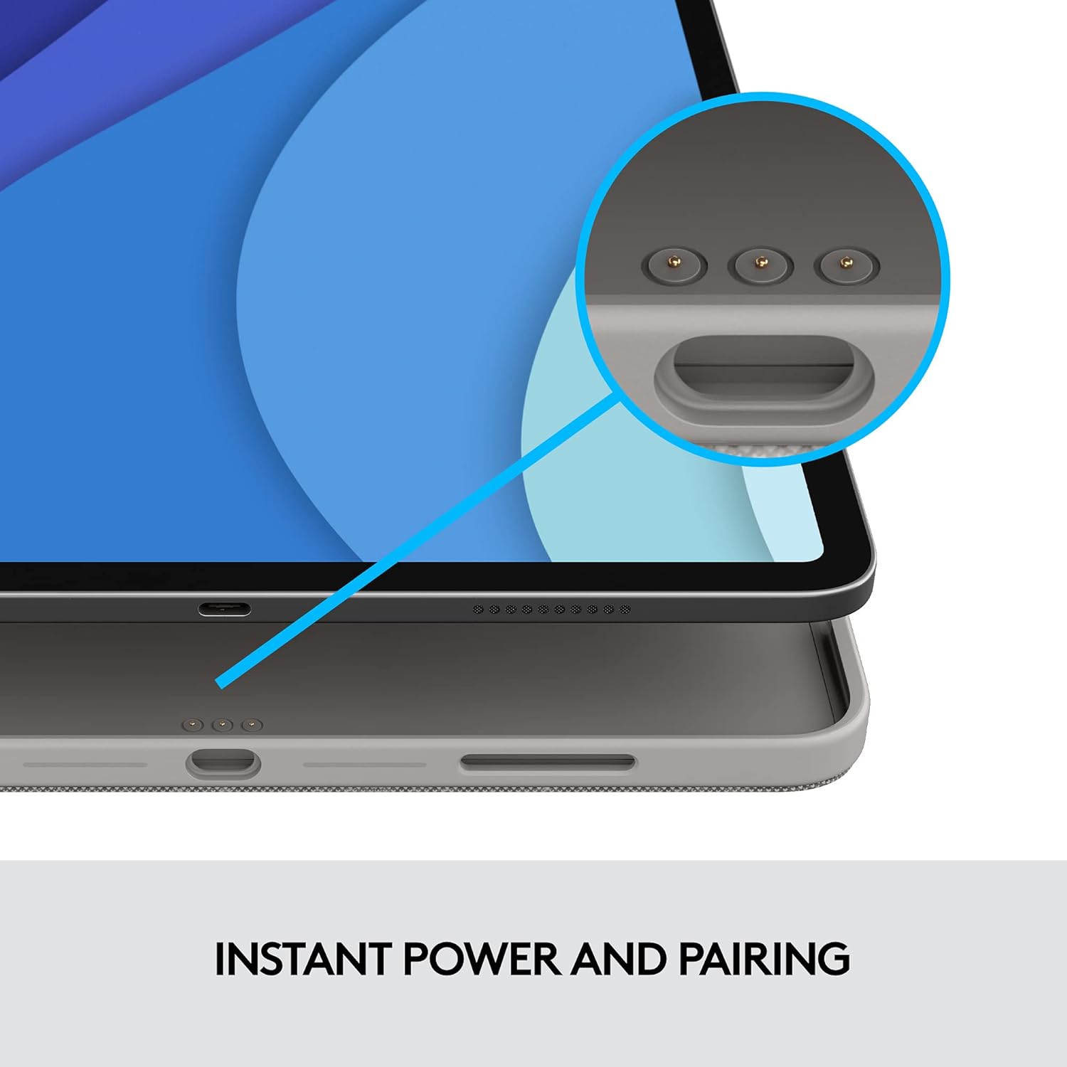 Logitech Combo Touch iPad Pro 11-inch (1st-4th gen) Keyboard Case - Oxford Gray