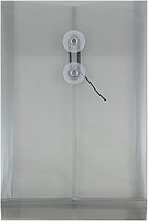 JAM PAPER Open-End Plastic Envelopes, Button & String