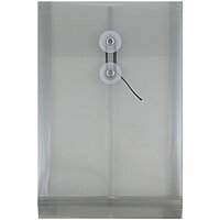 JAM PAPER Open-End Plastic Envelopes, Button & String