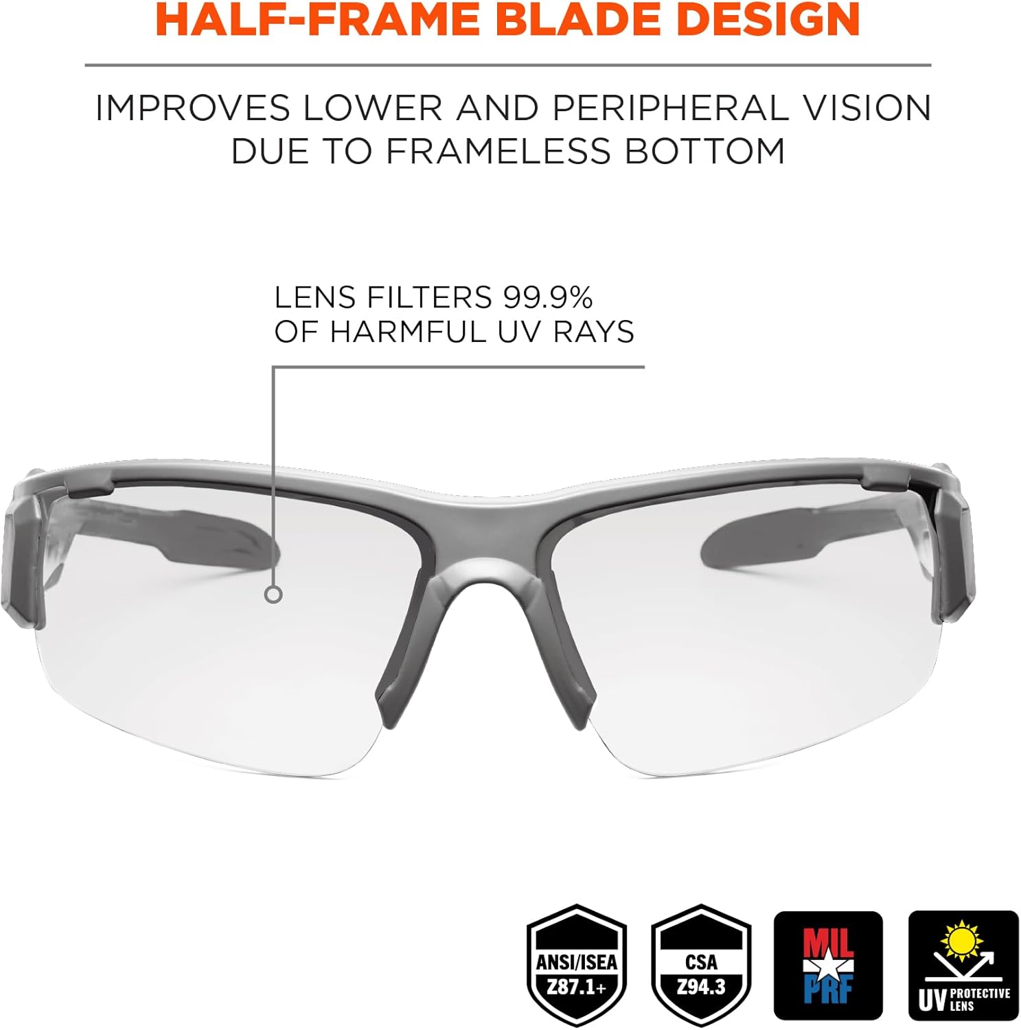 ERGODYNE Skullerz DAGR Safety Glasses