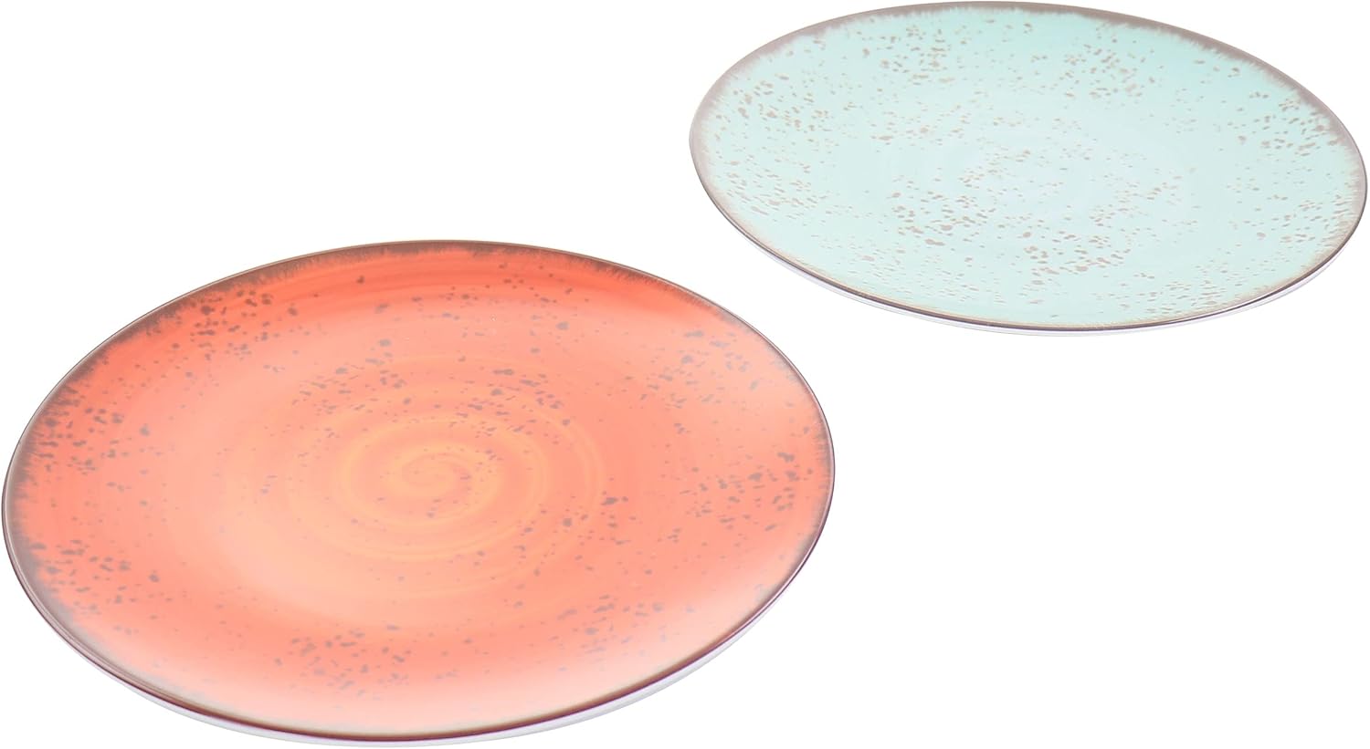 Elama Pryce 12-Piece Melamine Dinnerware Set, Assorted Colors