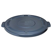 Rubbermaid Commercial Products BRUTE Heavy-Duty Round Trash/Garbage Lid, Gray