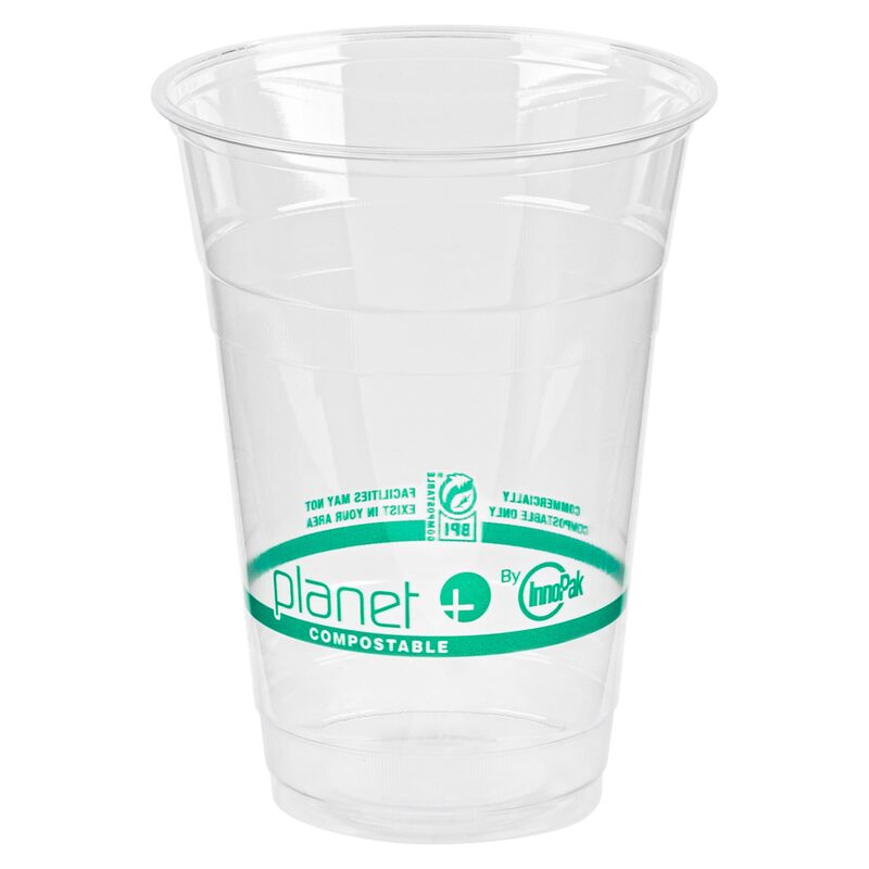 StalkMarket Planet+ 100% Compostable PLA Clear Cold Cups, 16 oz, Pack of 1000