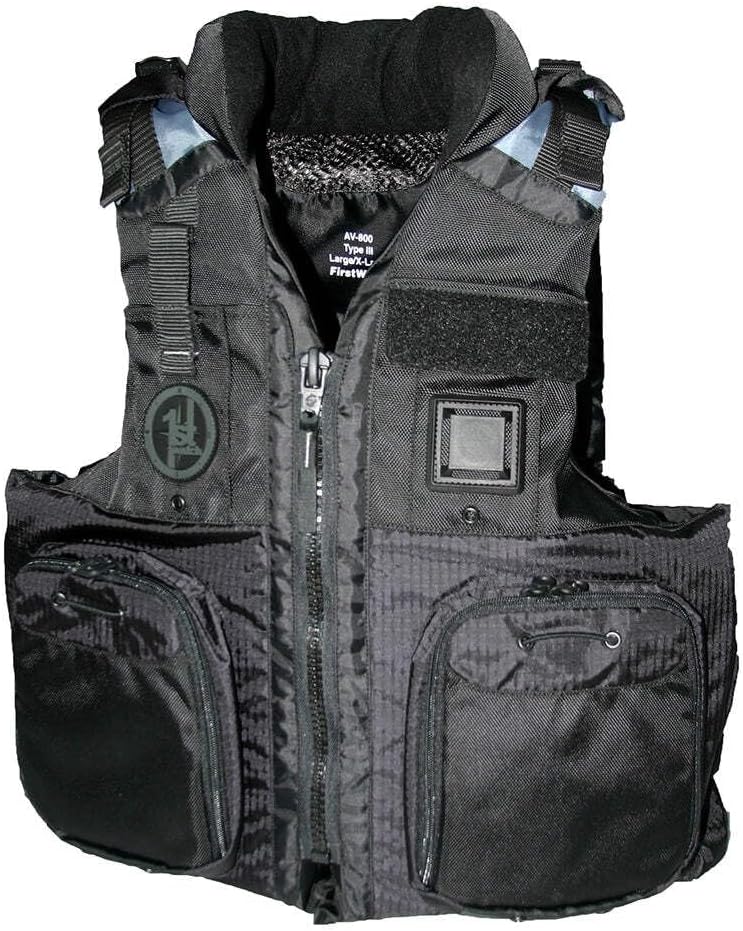 First Watch AV-800 Four Pocket Flotation Vest - OD Green - Large to XL