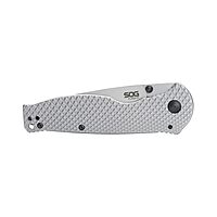 SOG Flash FL Folding Knife | Reversible Daily-Carry Pocket Clip and Frame Lock, Quick Opening, Stainless Steel Handle