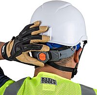 Klein Tools Safety Helmet, Type-2 Safety Helmet, Vented, Class C Helmet w / Light