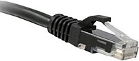 ENET CAT6 BLACK 6 FOOT PATCH CABLE WITH SNAGLESS MOLDED BOOT (UTP) HIGH-QUALITY