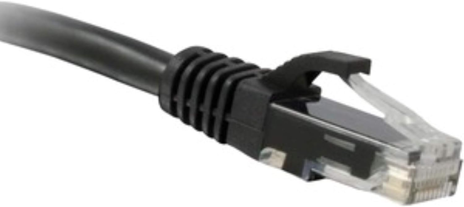 ENET CAT6 BLACK 6 FOOT PATCH CABLE WITH SNAGLESS MOLDED BOOT (UTP) HIGH-QUALITY