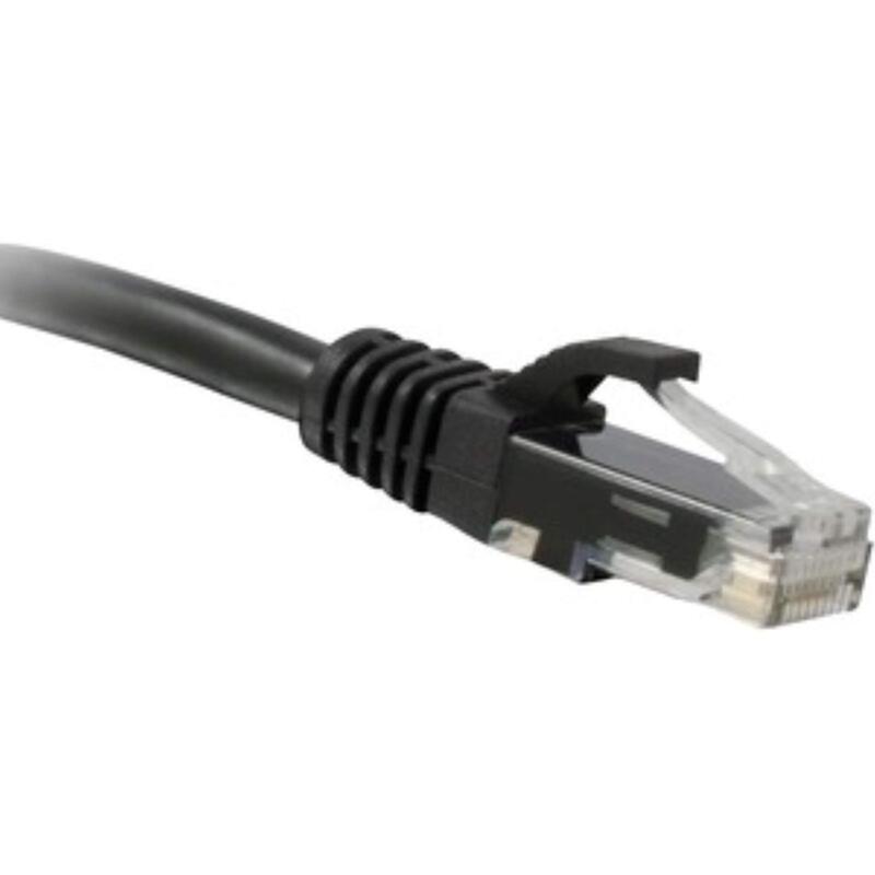 ENET CAT6 BLACK 6 FOOT PATCH CABLE WITH SNAGLESS MOLDED BOOT (UTP) HIGH-QUALITY