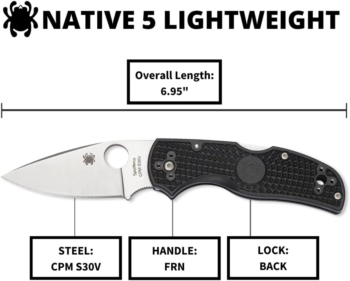Spyderco Native 5 Folding Knife with 2.95" Blade