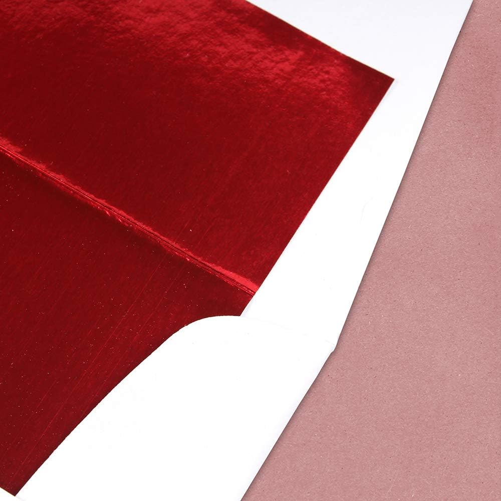 JAM PAPER Foil-Lined Invitation Envelopes - White with Foil Lining - 25/Pack