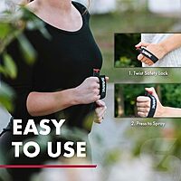 SABRE Runner Defense Spray, 3-in-1 Formula Contains Pepper Spray, CS Military Tear Gas & UV Marking Dye, Max Strength