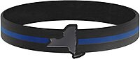 Thin Blue Line USA State Silicone Bracelet