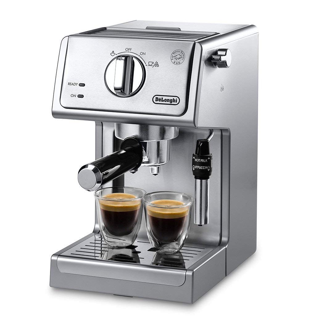 De'Longhi 15 Bar Pump Espresso and Cappuccino Machine with Premium Adjustable Frother, Stainless Steel