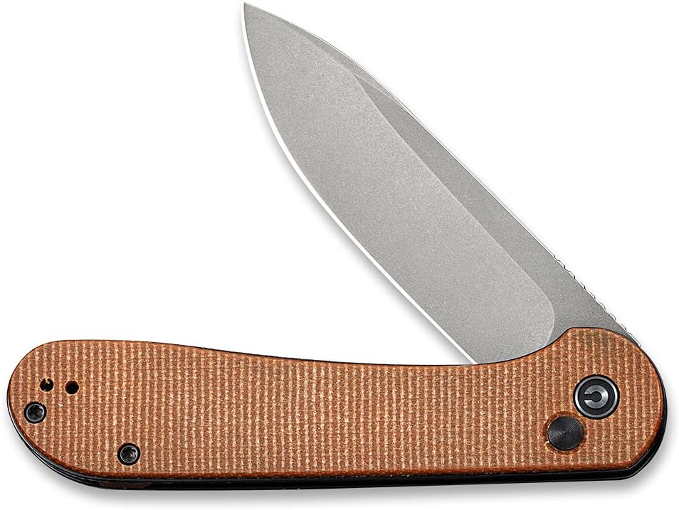 CIVIVI Elementum Pocket Folding Knife with 3.47" Blade, Button Lock