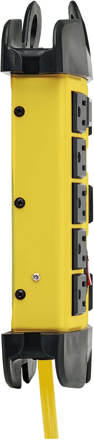 TRIPP LITE Heavy Duty Safety Power Strip, Metal Housing, Yellow