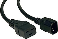 Tripp Lite Heavy-Duty Power Cord, 15A, 14AWG (IEC-320-C19 to IEC-320-C14) 2-ft.(P047-002)
