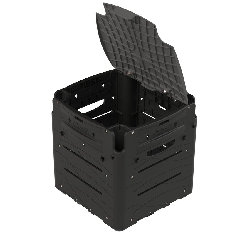RAILBLAZA Gear Hub Kayak Fishing Crate - with 4 Internal Rod Holders, Storage for 8 TackleBoxes