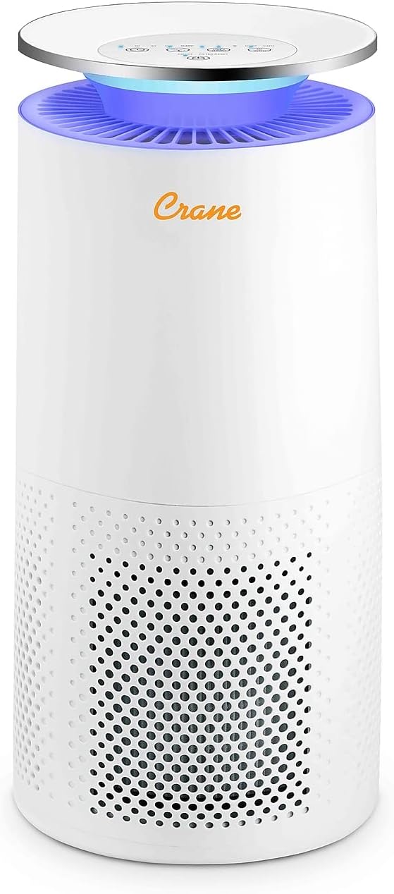 CRANE Air Purifier with True HEPA Filter