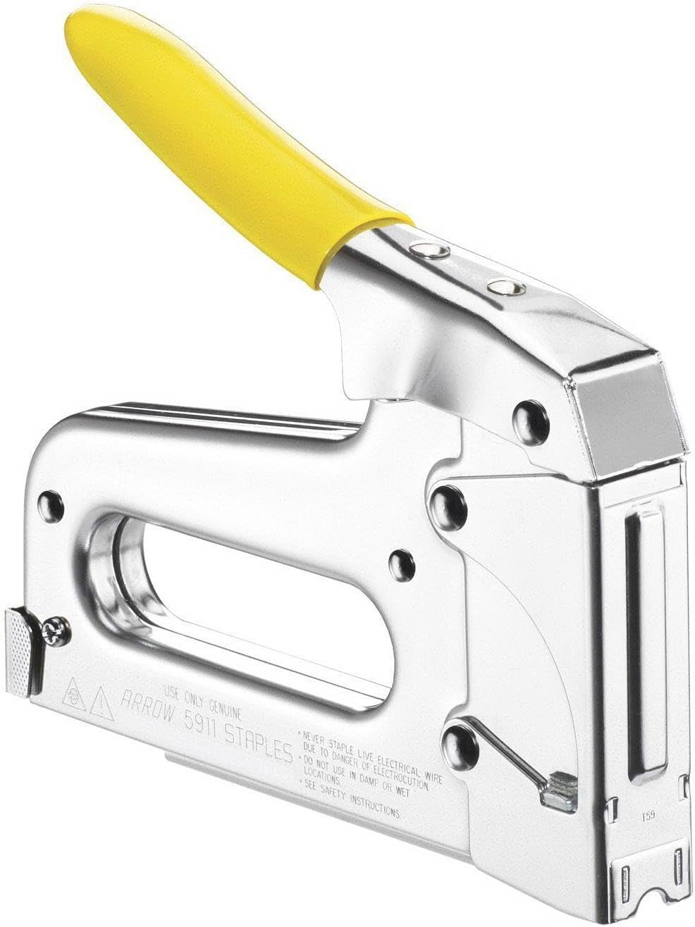 Arrow T59 Heavy Duty Staple Gun with Rear-Load Magazine for Voice and Data Cables and Wiring