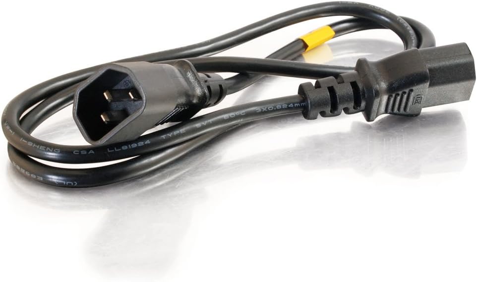 C2G Power Extension Cord, 18 AWG Monitor Power Cable