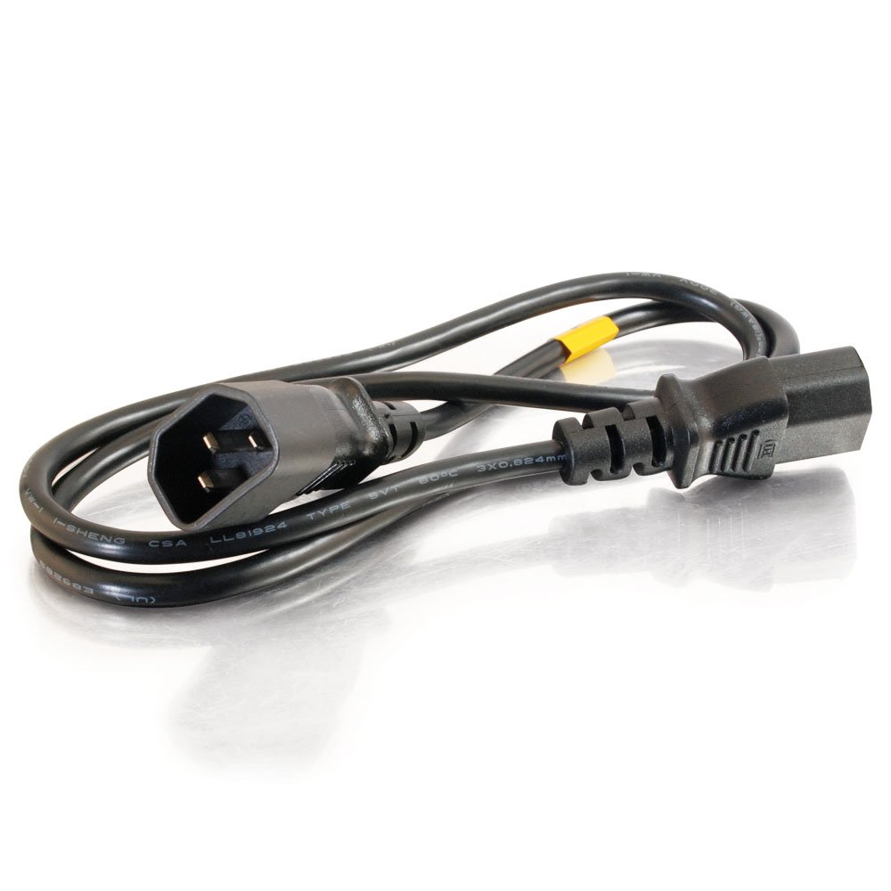 C2G Power Extension Cord, 18 AWG Monitor Power Cable