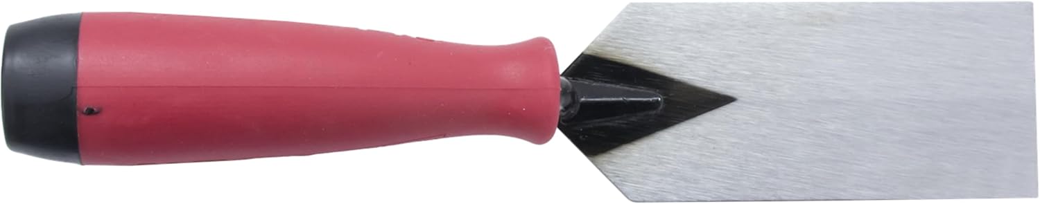 MARSHALLTOWN QLT Masonry Margin Trowel, Red Soft Grip Handle