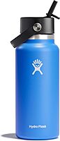 HYDRO FLASK Wide Mouth Flex Straw Cap Bottle - Insulated Stainless Steel