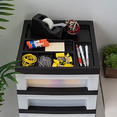 IRIS Storage Cart with Organizer Top