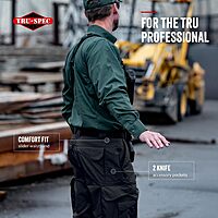 TRU-SPEC 24-7 Original Tactical Pants for Men - Water-Resistant Cargo Work Pants with Concealed Carry and Knee Pad Openings