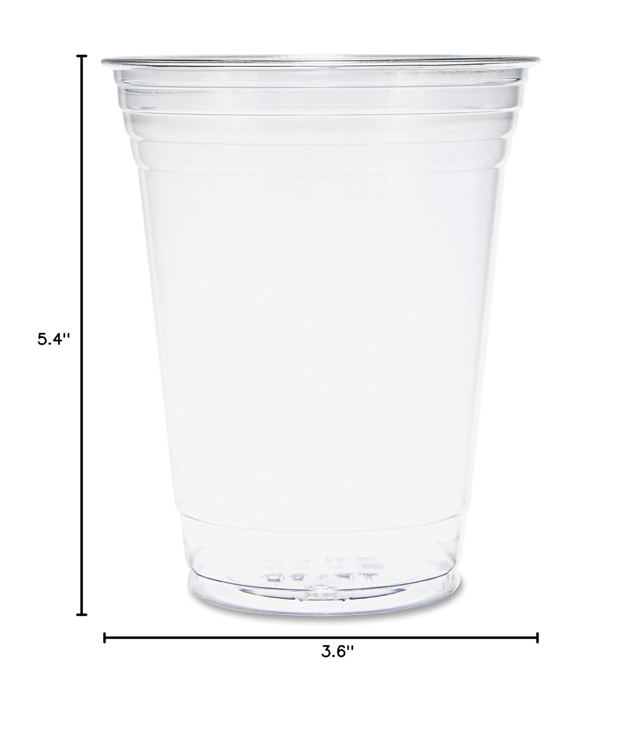 Solo Ultra Clear 16 Oz Plastic Cold Cup, TP16D (1,000 Count) 1000 Count (Pack of 1) Plastic Cup